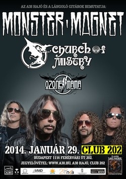 Beszámoló: Monster Magnet / Church of Misery / Ozone Mama - Club 202, 2014. január 29.
