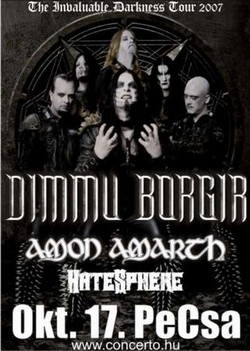 Koncert: Dimmu Borgir / Amon Amarth / Engel - 2007. október 17., Petőfi Csarnok