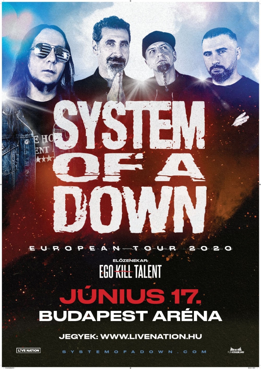 Hír: System Of A Down koncert Budapesten
