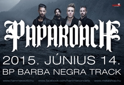 Hír: Papa Roach koncert a Barba Negra Trackben