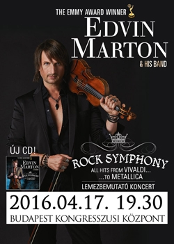Hír: Rock Symphony - Áprilisban debütál Edvin Marton új showműsora