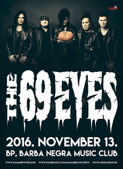 Hír: The 69 Eyes Budapesten idén ősszel