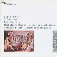 Carl Philipp Emanuel Bach: 3 Quartets | Fantasy In C (CD)