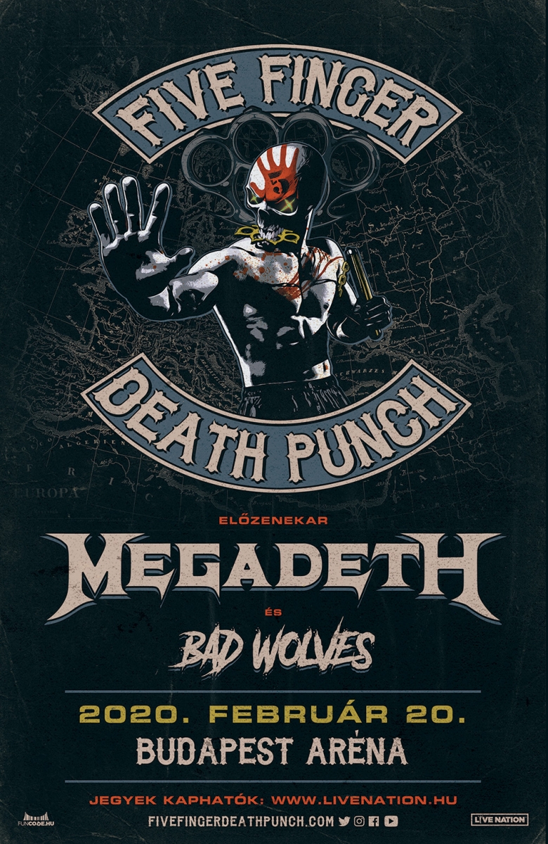 Hír: Budapesten koncertezik a Five Finger Death Punch